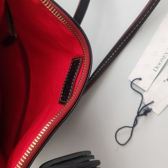 Dooney And Bourke Florentine Foldover  Crossbody Clutch Navy - Picture 5 of 9